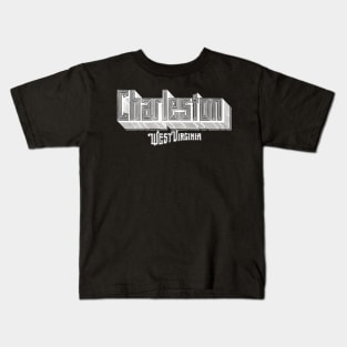 Vintage Charleston, WV Kids T-Shirt